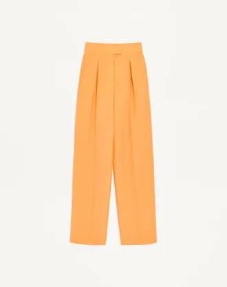 Valentino Pantaloni In British Mohair Donna ARANCIONE 36