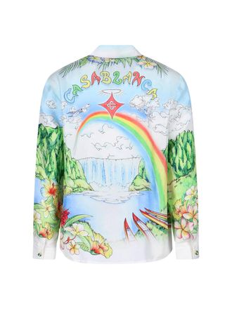 Casablanca Mens Shirts Multicolour Silk