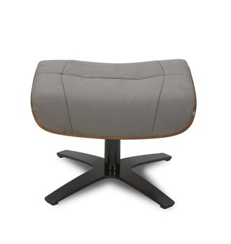 MyNewDesign Puf en microfibra antracita y roble natural