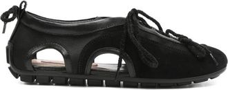 Simone Rocha Cutout Ballerina Grip Trainer - Dames - Ballerinas - Zwart - 38 EU - Leer - Schoenen