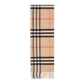 Burberry Sciarpa a quadri Mu 168x30 - - Accessories - Donna - Beige - ONE SIZE