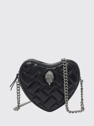 Kurt Geiger Mini borsa a spalla Kensington a forma di cuore in pelle matelass&eacute;