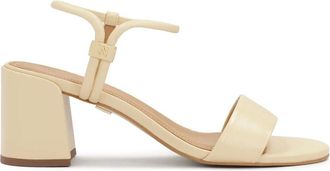 Kazar Schoenen, Dames, Beige, 37 EU, Leer, Sandalen met metalen schuifsluiting