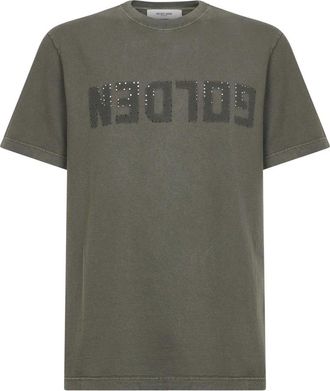 Golden Goose Golden T-shirt - Heren - T-shirts - Groen - M - Katoen - Tops
