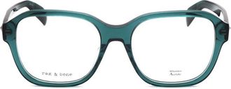 Rag & Bone Mens Green Square Eyeglass Frames RNB7056/G