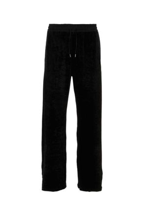Saint Laurent Black Stretch Chenille Joggers