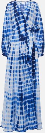 Anna Kosturova Silk twill wrap dress