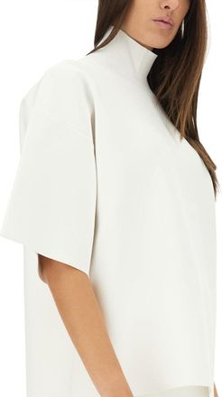 Theory Viscose Blend Turtleneck - White