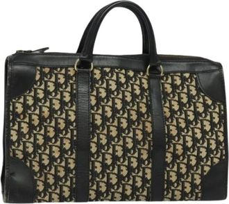 Dior Pre-owned Handbags, female, Multicolor, Size: ONE SIZE Pre-owned Vintage Trotter Canvas Hand Bag