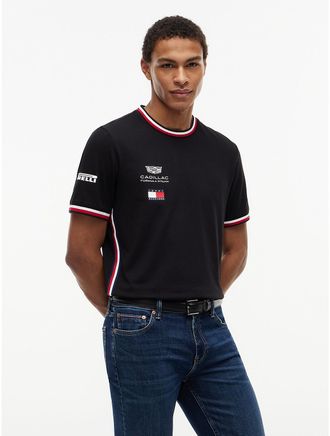 Tommy Hilfiger Mens Tommy x Cadillac F1 Team Replica T-Shirt - Black - XXL