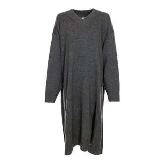 Sams&oslash;e & Sams&oslash;e Knitted Dresses, female, Gray, Size: S Knitted Dresses
