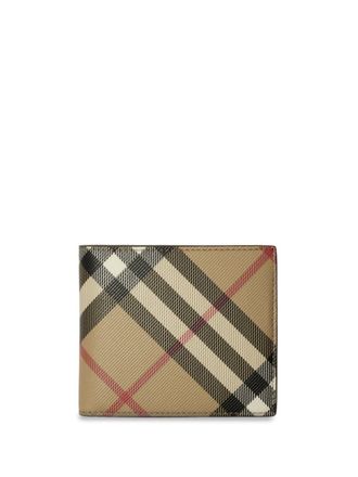 Burberry Portafoglio bi-fold con motivo Vintage Check - Toni neutri