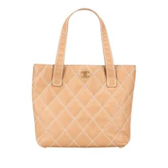 Chanel Pre-owned Handbags, female, Beige, Size: ONE SIZE Pre-owned Tote Bag