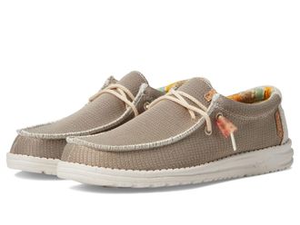 HeyDude Hey Dude Mens Wally Kite Various Sizes and Colors | Mens Shoes | Mens Lace-Up Loafers | Lightweight and Comfortable, Desert Brown 2, 8 Women/6 Men