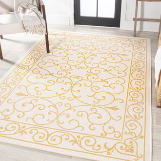 Jonathan Y Designs Charleston Vintage Filigree Textured Weave Indoor/Outdoor Area Rug