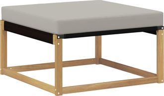 vidaXL Reposapi&eacute;s De Exterior Madera De Acacia S&oacute;lida Blanco Vidaxl