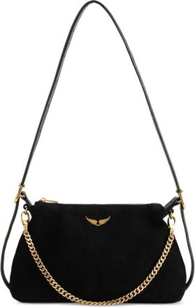 Zadig&Voltaire Tassen, Dames, Zwart, ONE Size, Katoen, Jim Mini Suede Bag