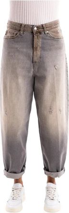 Vicolo Laila Jeans - Dames - Loose Fit Jeans - Grijs - L - Katoen - Jeans