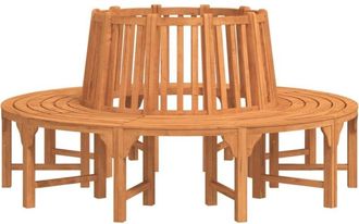 vidaXL Round Tree Bench &Oslash;208 cm Solid Wood Eucalyptus vidaXL
