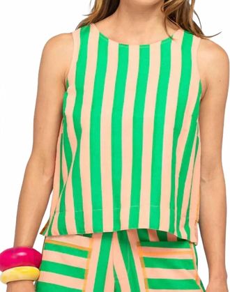 Boom Shankar Hara Reversible Top In Peach Tangerine