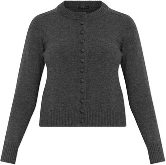 Rag & Bone Wallace Crewneck Cardigan - Dames - Vesten - Grijs - M - Wol - Truien & Vesten