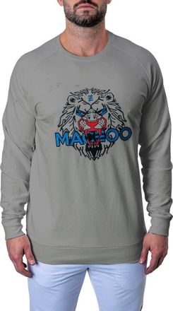 Maceoo Majestic Stretch Cotton Sweatshirt in Grey at Nordstrom, Size 2
