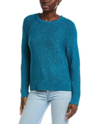 Eileen Fisher Eileen Fisher Raglan Sleeve Linen-Blend Sweater