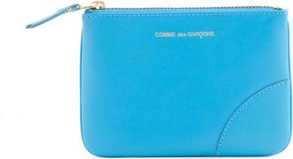 Comme Des Gar&ccedil;ons Sky Blue Logo Wallet