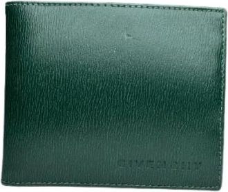 Givenchy Pre-owned GV3 Portemonnee - Heren - Vintage Accessoires - Groen - ONE Size - Leer - Vintage