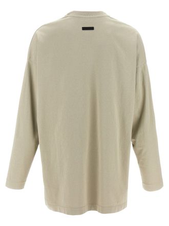 Fear of God Logo-Embroidered T-shirt - Cream