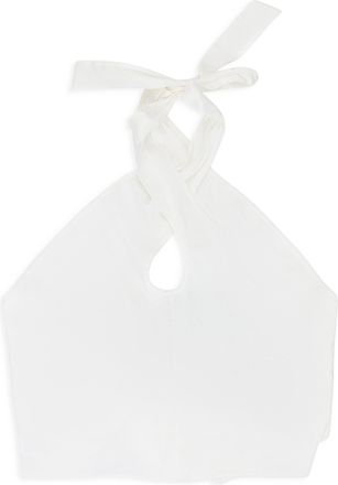 Rhude WHITE CROSS-TIE BLOUSE