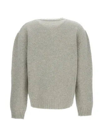 Maison Margiela Hand-Painted Logo Sweater - Beige