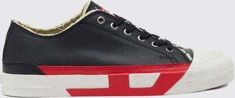 Diesel S-D-Verse Low-Top Trainers in Polyurethane with Monogram Logo Print