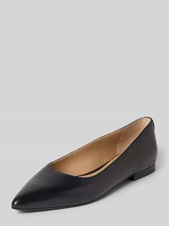 Lauren Ralph Lauren Ballerinas aus Leder Modell LONDYN in Black, Gr&ouml;&szlig;e 36,5