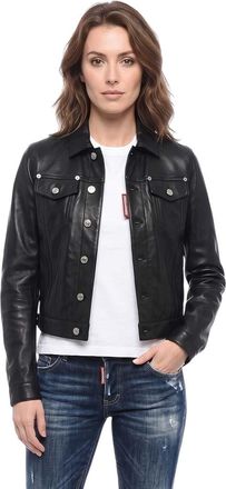 Dsquared2 Black Shirt Collar Jacket