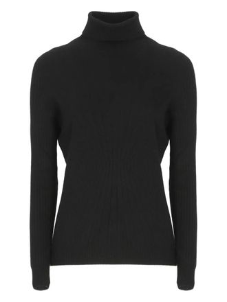 D.exterior high-neck long-sleeves sweater - women - Cashmere/Wool/Viscose/Polyamide - S - Black