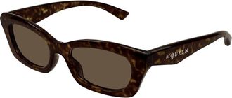 Alexander McQueen Dames, Accessoires, Bruin, Maat: 52 MM