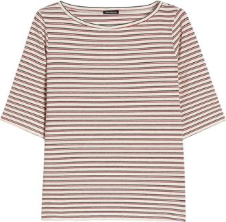 Pennyblack Boot-neck gestreepte T-shirt - Dames - T-shirts - Veelkleurig - XS - Tops