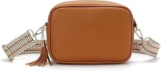 Generic Ladies Leather Crossbody Bag for Women - Small Shoulder Handbag with Adjustable Strap, Genuine PU Travel Bags, Daily Wide Strap Bag for Work, Nights O