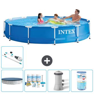 Intex Piscina Con Estructura Redonda - 366x76 Cm - 7-piezas S41555