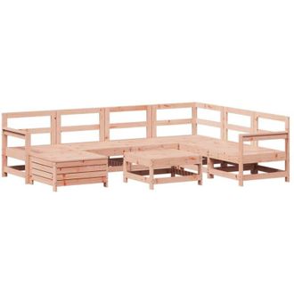 vidaXL 8 Piece Garden Sofa Set Solid Wood Douglas Fir vidaXL