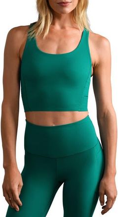 Rhone Revive Scoop Longline Bra in Emerald Green at Nordstrom, Size Medium