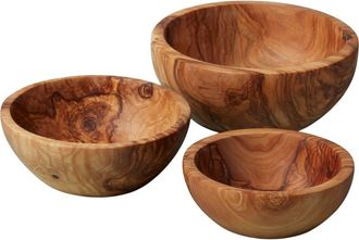 Be Home Olive Wood Nesting Bowls - Set of 3 at Nordstrom