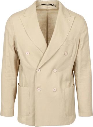 AT.P. CO Svevo Jacket - Heren - Blazers - Beige - S - Leer - Jassen