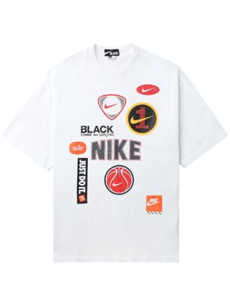 Comme Des Gar&ccedil;ons T-shirt con stampa x Nike - Bianco