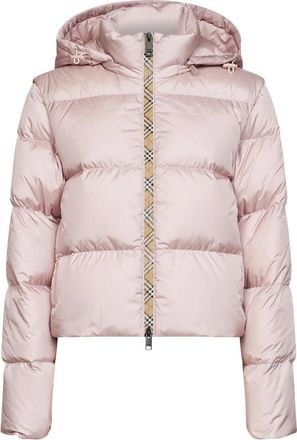 Burberry Langdale Puffer Jacket - Dames - Winterjassen - Roze - S - Polyester - Jassen
