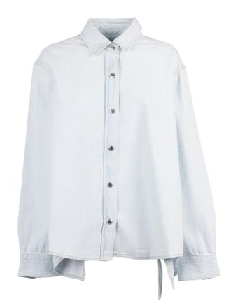 A Gold E Theo Asymmetrical Open Back Casual Shirt