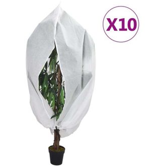 vidaXL Cubiertas Para Plantas Con Cremallera 10 Uds 70 G/m&sup2; 2,36x2 M Vidaxl