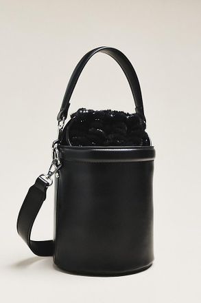 Maeve Faux Leather Cinched Bucket Bag
