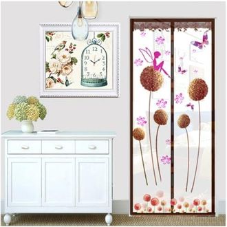 OEM Mosquitera Magn&eacute;tica Para Puerta De Balc&oacute;n - Malla Antimosquitos - Alta Densidad - Con Mosquitera S&oacute;lida N.&deg; 31 - Caf&eacute; - 90 X 210 Cm
